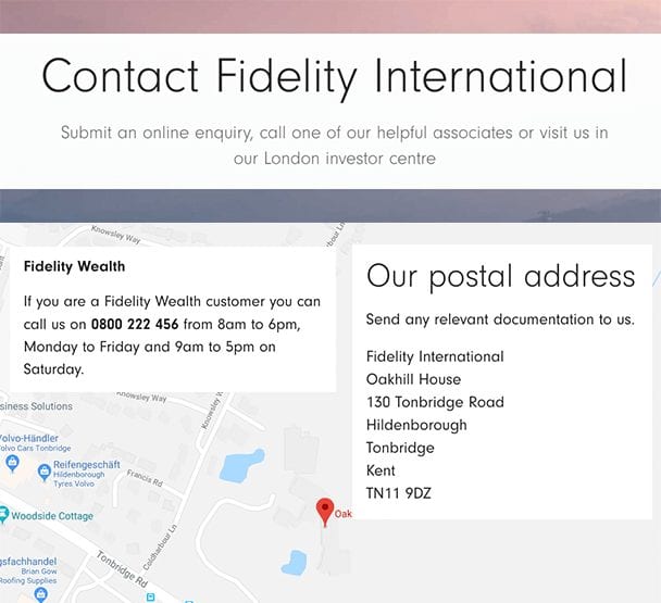 Fidelity contact