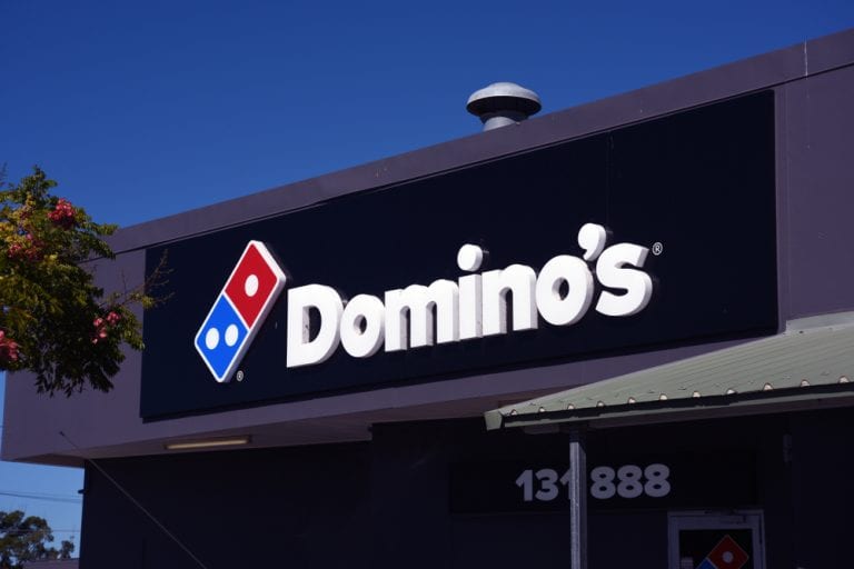 Domino's Pizza logo store