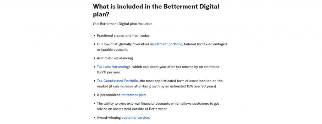 betterment awards customer service