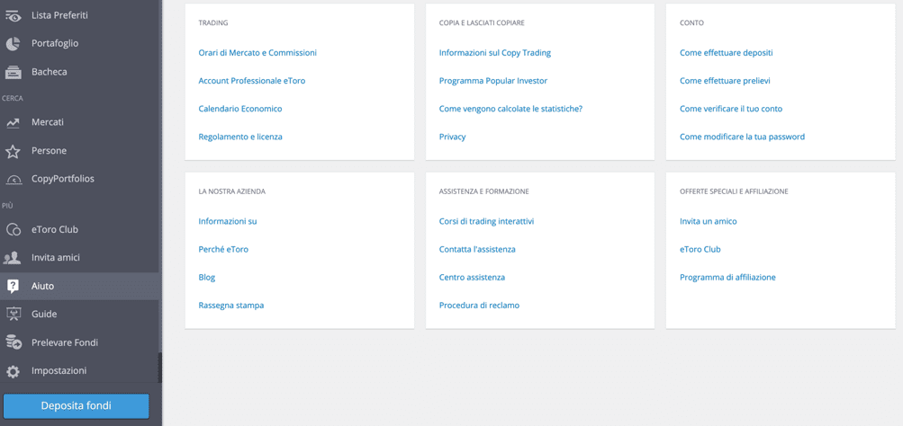 Guida chiudere account eToro