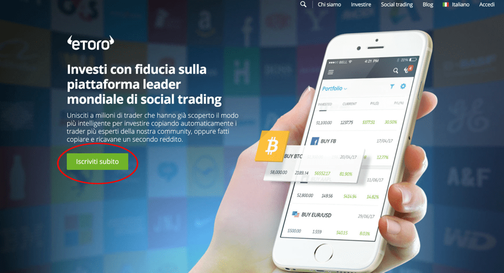 Guida conto demo eToro 