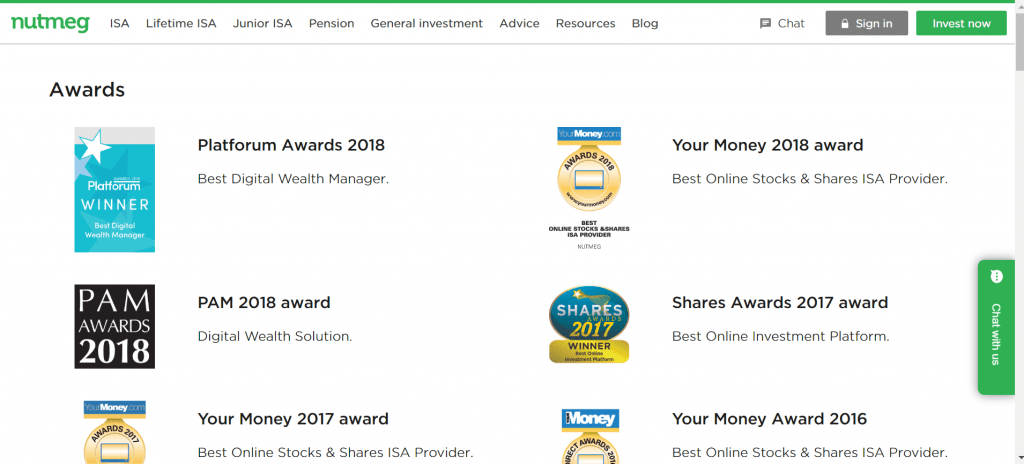 nutmeg awards