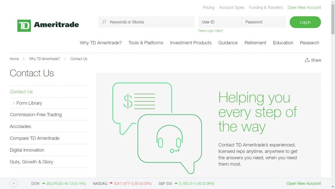 TD Ameritrade Support