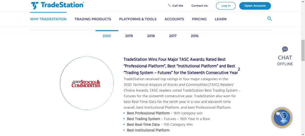 tradestation awards