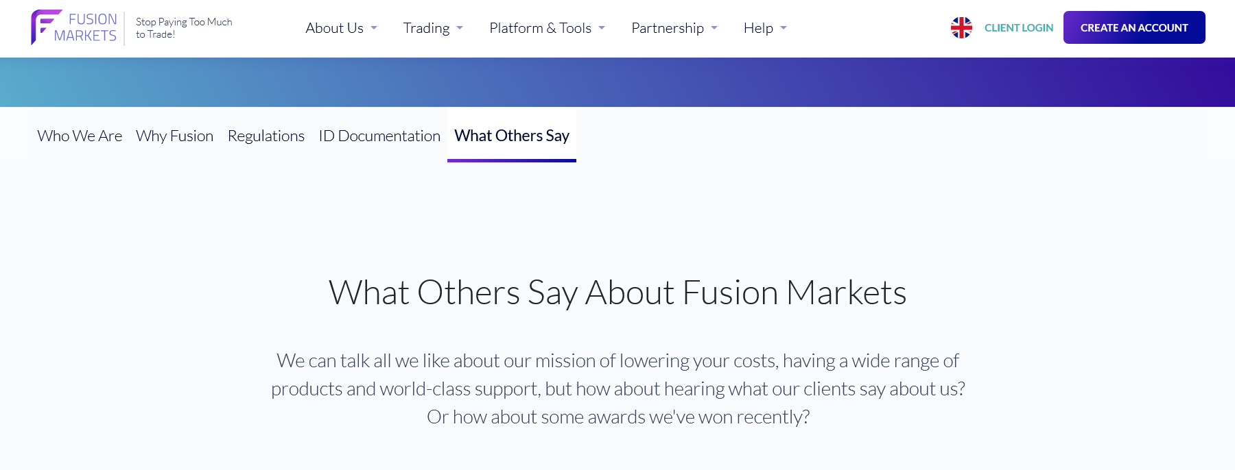 Fussion Markets Awards