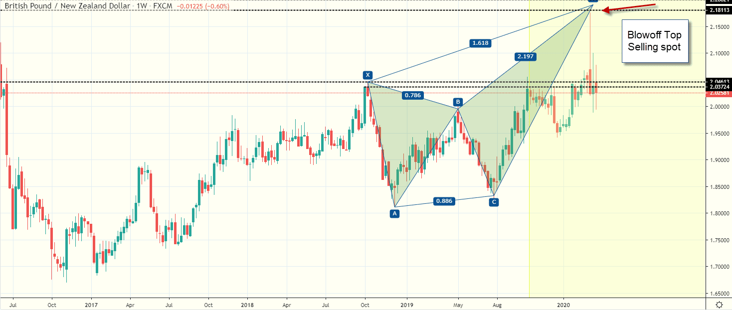 Butterfly Pattern Fibonacci Expansion and Projection