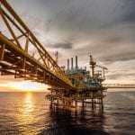 offshore oil and rig platform