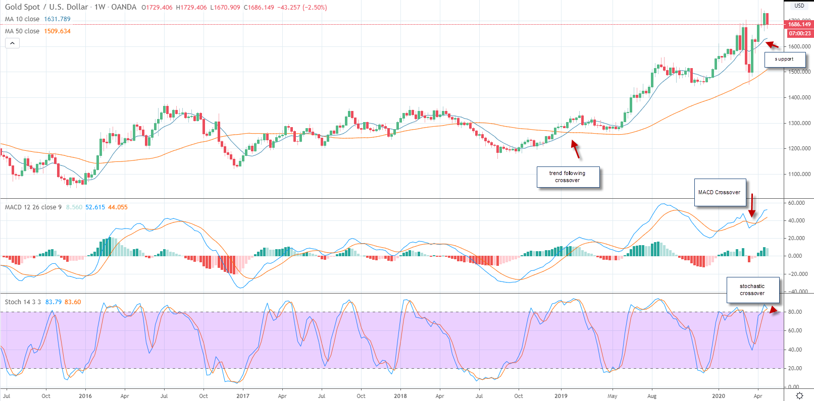 Gold Spot Short Positions Chart