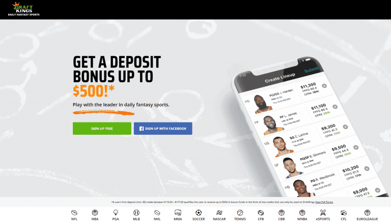 Draftkings Website