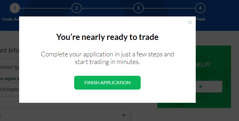 Forex.com Finish Application