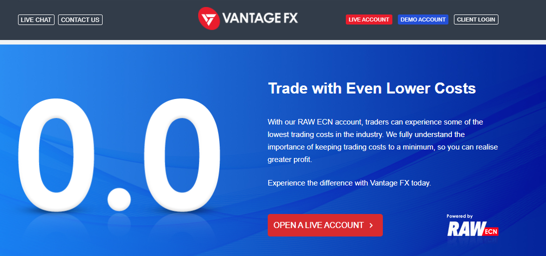 Vantage FX Lower Costs Malaysia