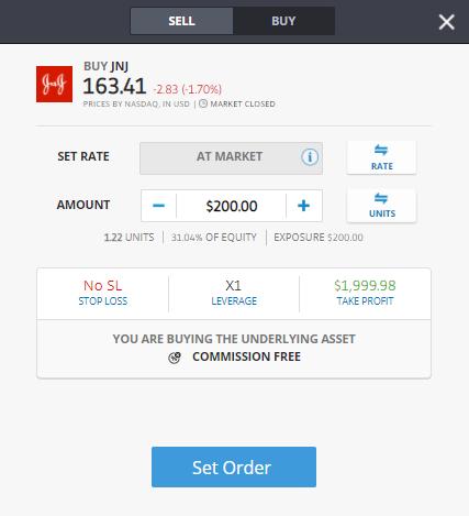 buy jnj etoro order