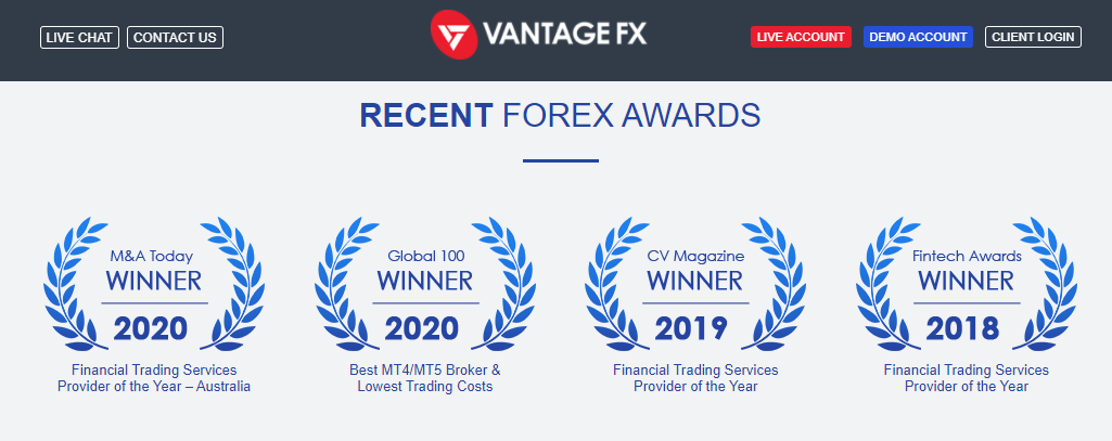 Vantage FX AUS Forex Awards