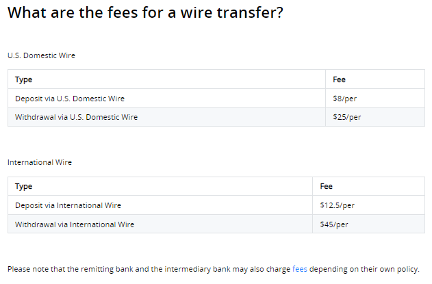 webull wire transfer fees