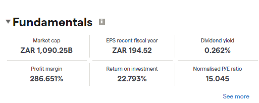 Naspers fundamentals