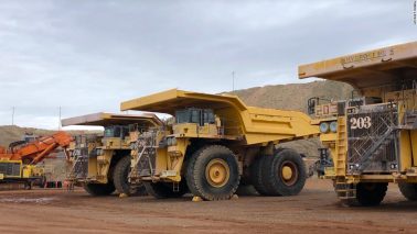 Hycroft Mining trucks