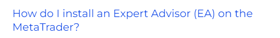 FXGT install expert advisor ea on metatrader