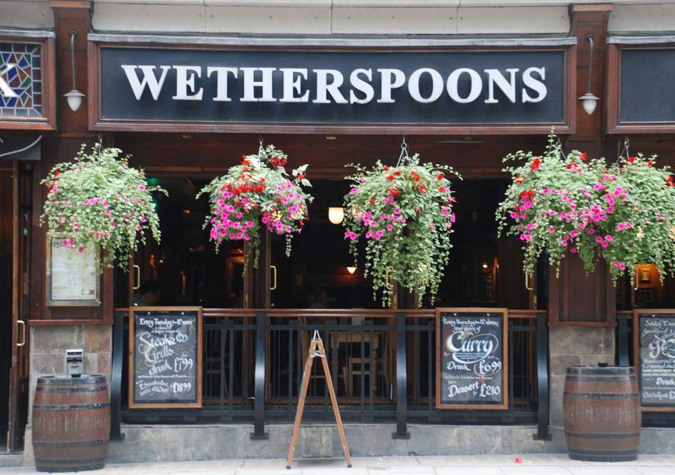 JD Wetherspoons pub location