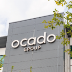 Ocado Group logo on office