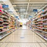 teso shopping trolley in aisle