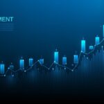 Investment growth chart showing upward trend