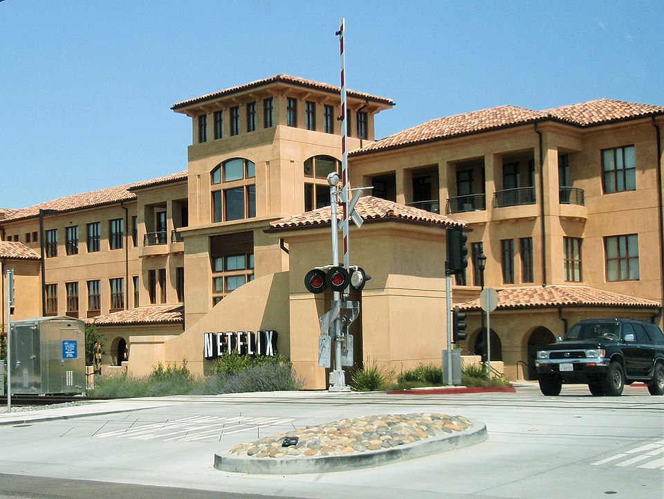 Netflix headquarters building in Los Gatos, California
