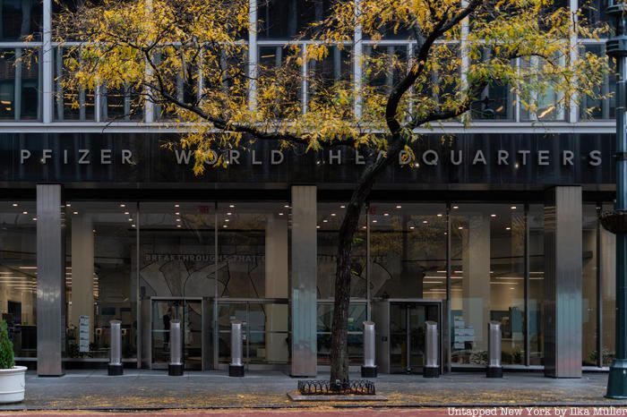 Pfizer World Headquarters entrance