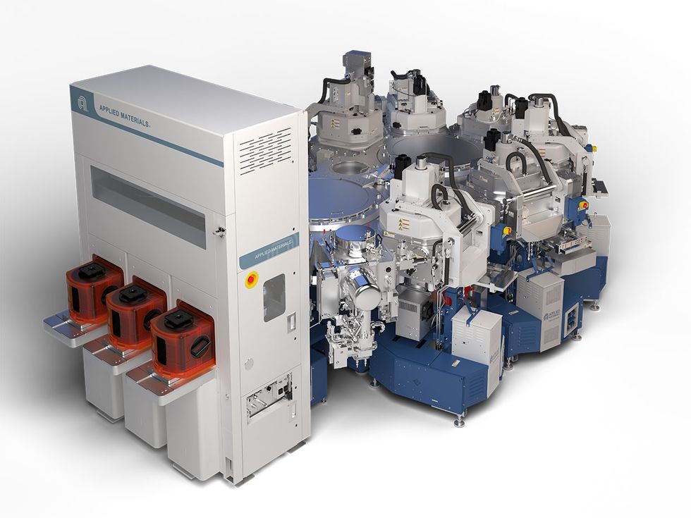 Applied Materials semiconductor manufacturing equipment used in AI chip production