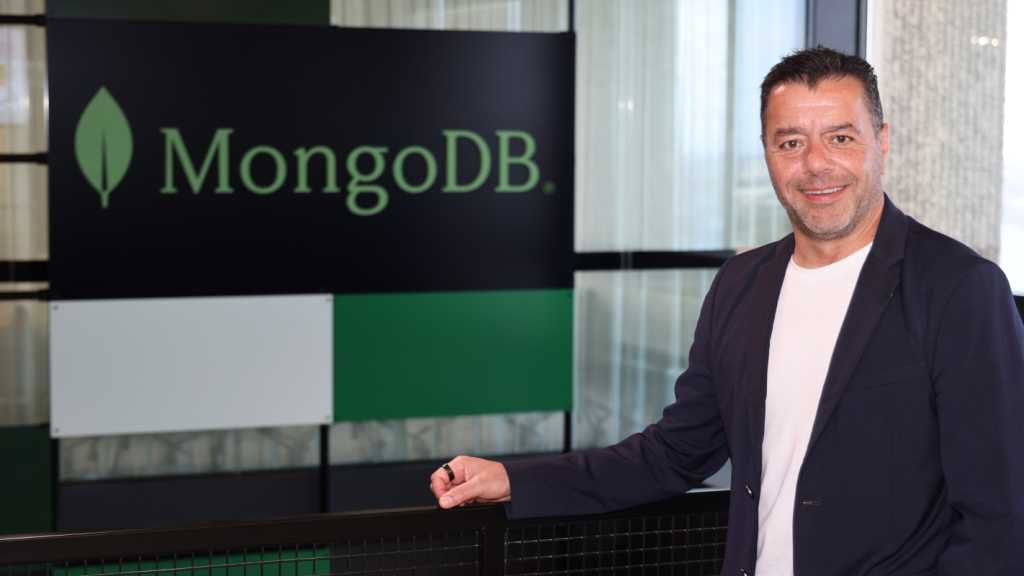 MongoDB executive in corporate office setting