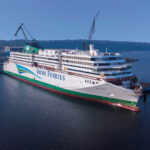 The Irish Ferries vessel MV W.B. Yeats, part of the Irish Continental Group fleet, sailing on open water.
