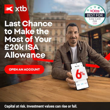 Open an account with XTB