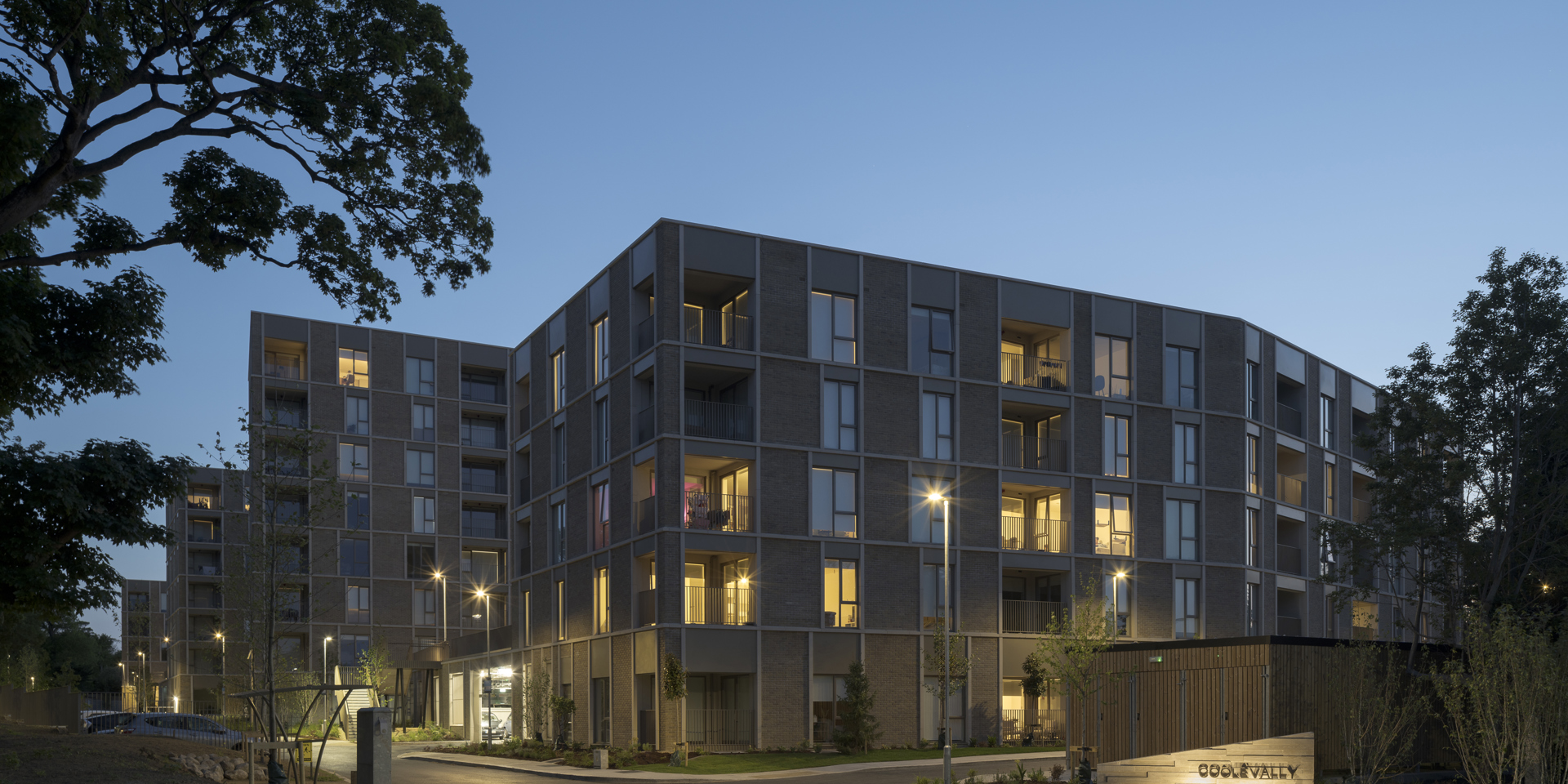 Rows of newly built houses on a Cairn Homes residential development