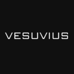 White Vesuvius wordmark on a dark background