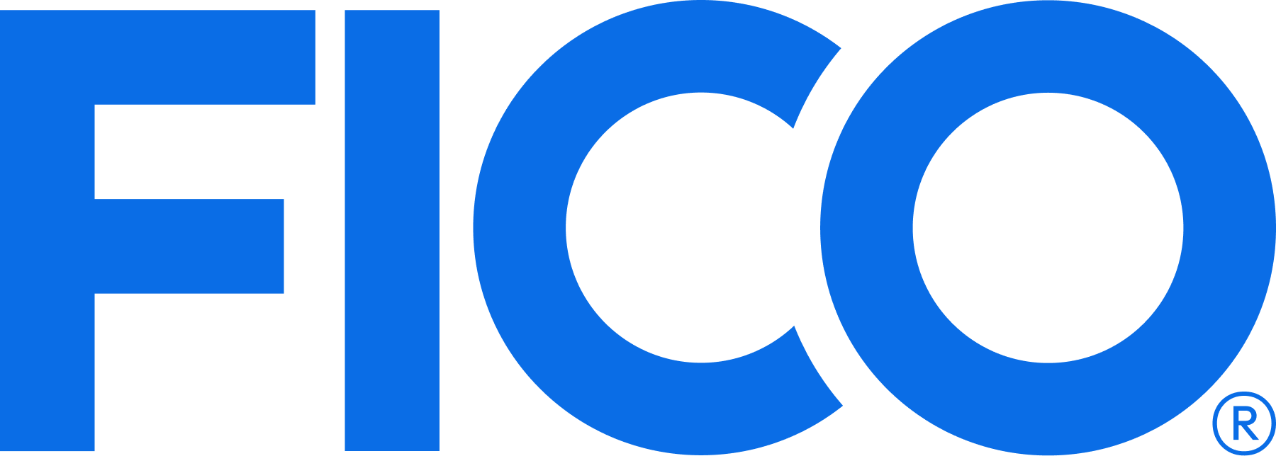 FICO company logo in dark blue