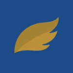 Bluebird Mining Ventures Ltd company logo, a gold wing symbol on a blue background