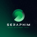 Seraphim Space Investment Trust logo with a green circular emblem against a starry space background