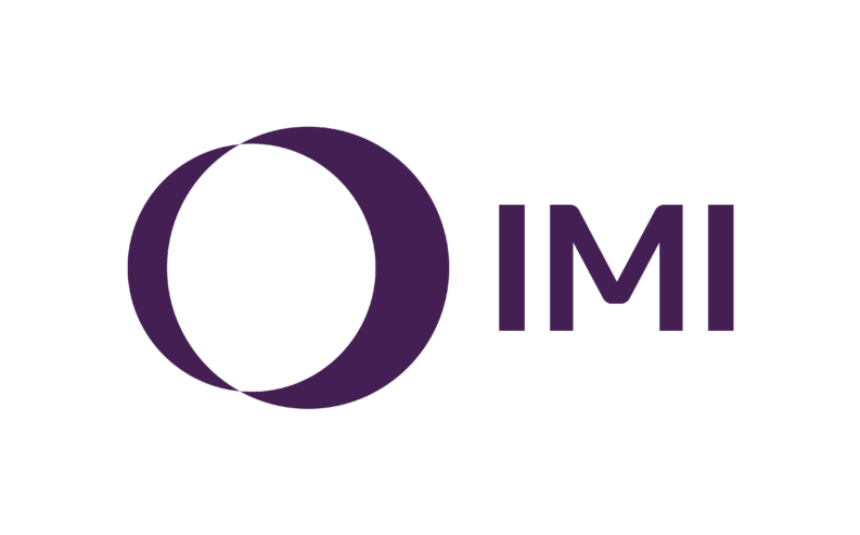 IMI plc logo: a dark purple overlapping-circle emblem beside the letters IMI on a white background